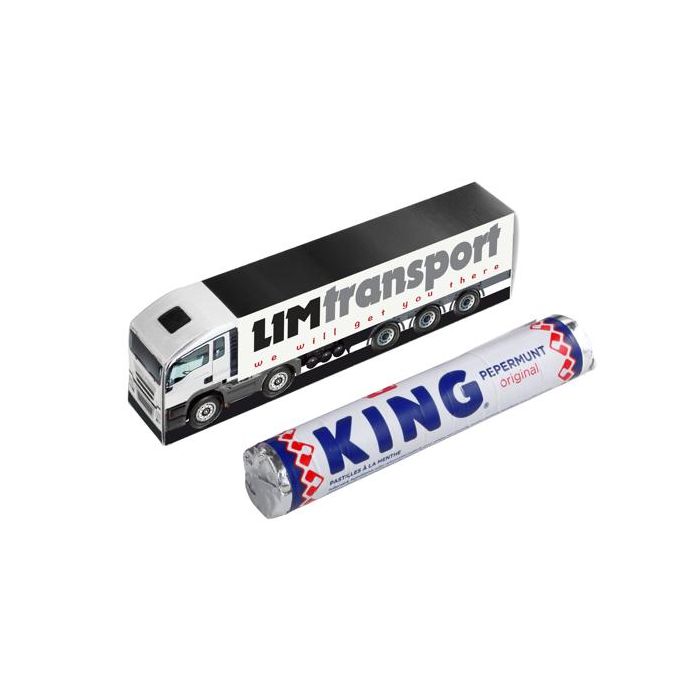 Vrachtwagen met KING pepermunt