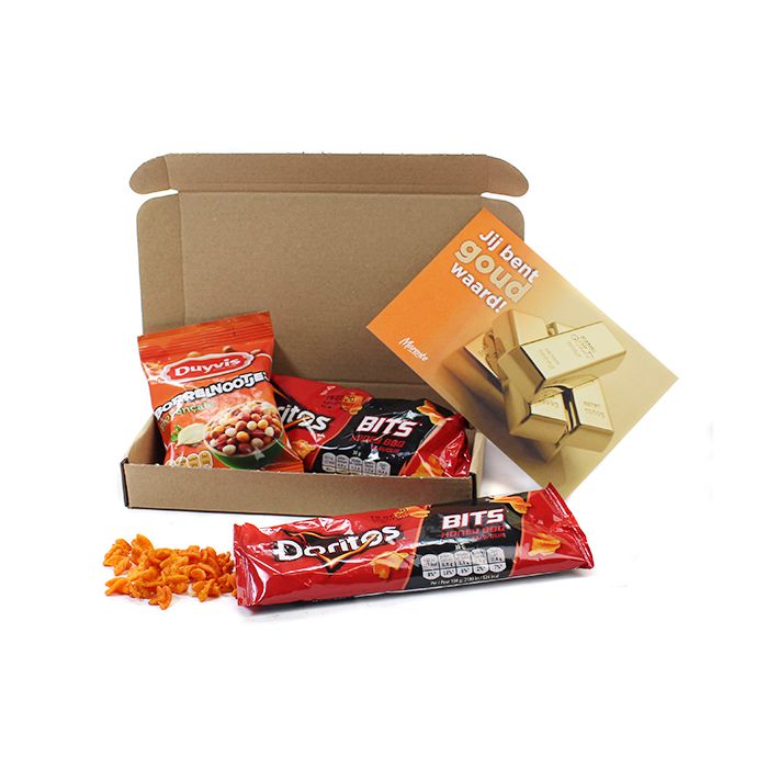 Borrelsnacks in verzenddoosje - medium