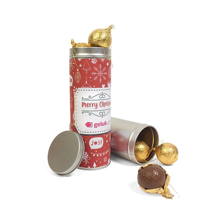 Kerstballen van chocolade