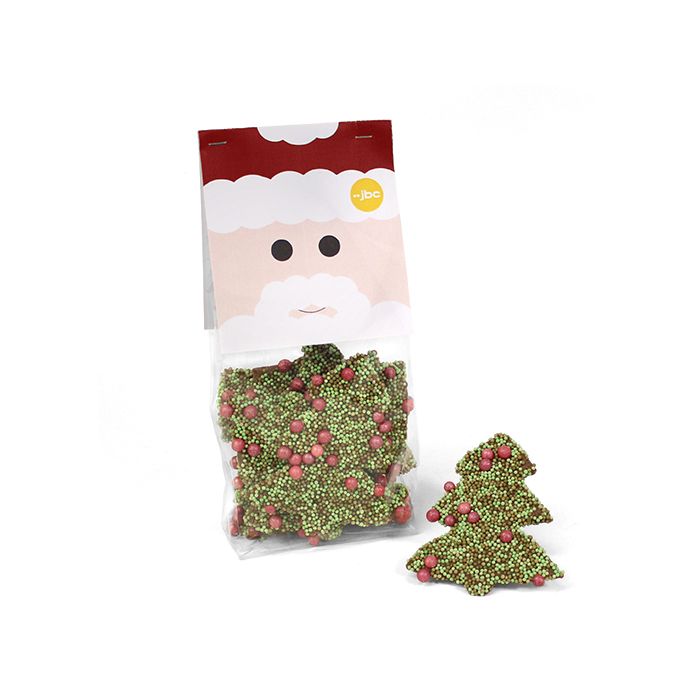 chocolade kerstbomen met ballen