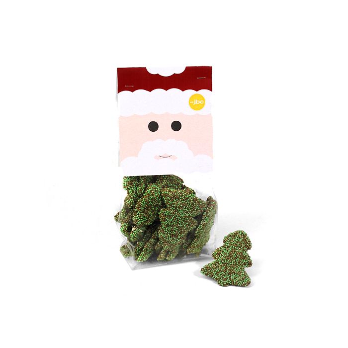 chocolade kerstbomen met spikkels