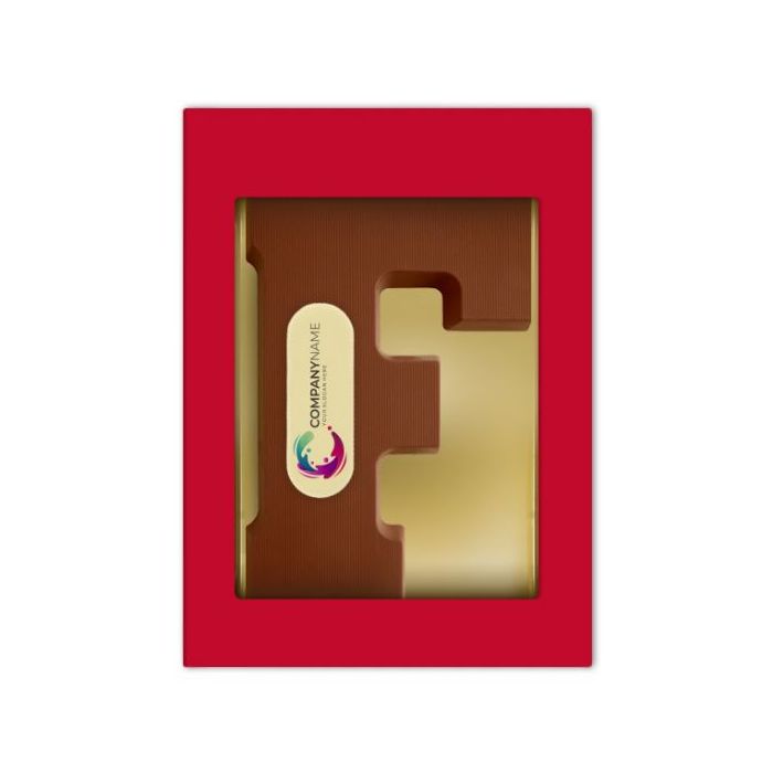 Chocoladeletter met logo F