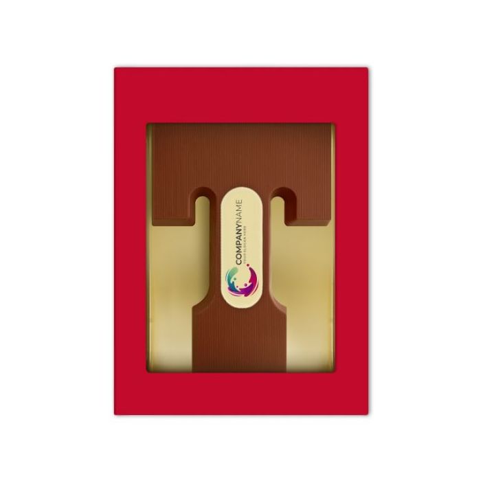 Chocoladeletter met logo T