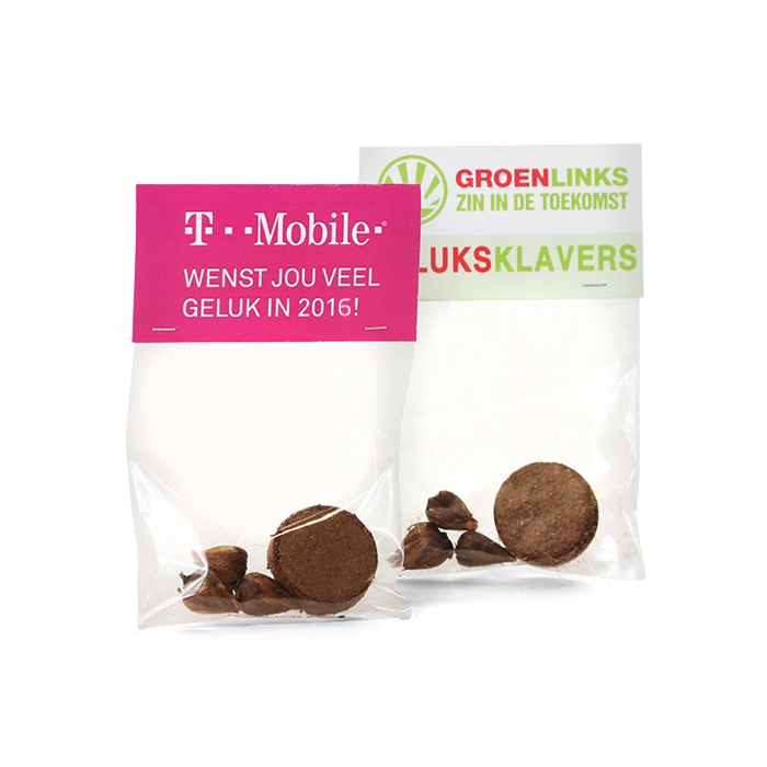 Geluksklaver kweeksetje met topkaartje