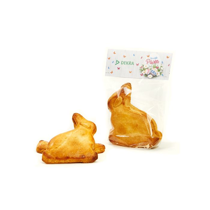 Paashaas gevulde koek in zakje