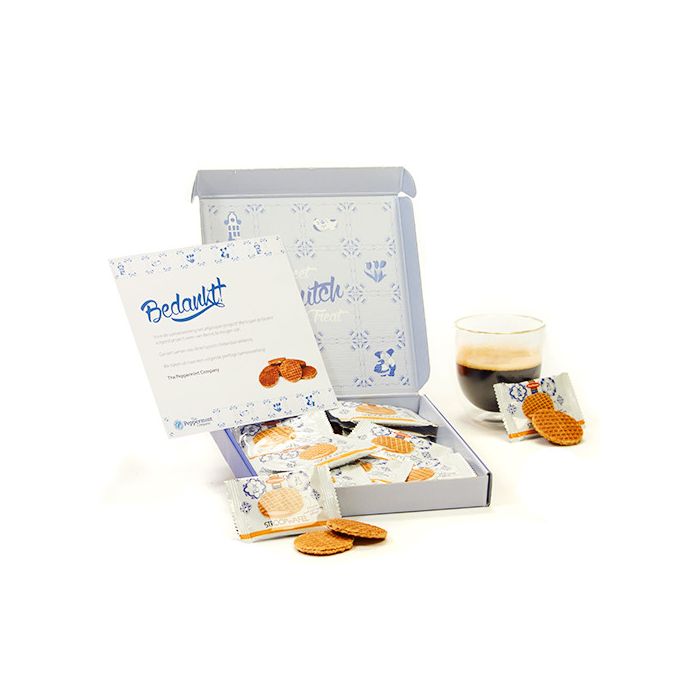 Hollands postpakket met mini stroopwafels