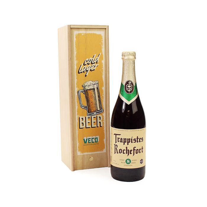 Bedrukte kist met speciaalbier