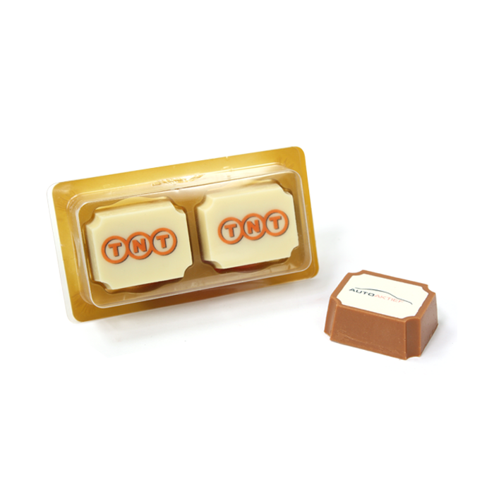 2 logo bonbons in doosje