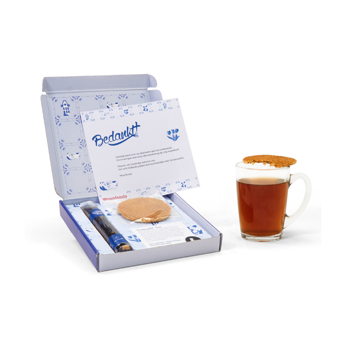 stroopwafel thee in verzenddoos