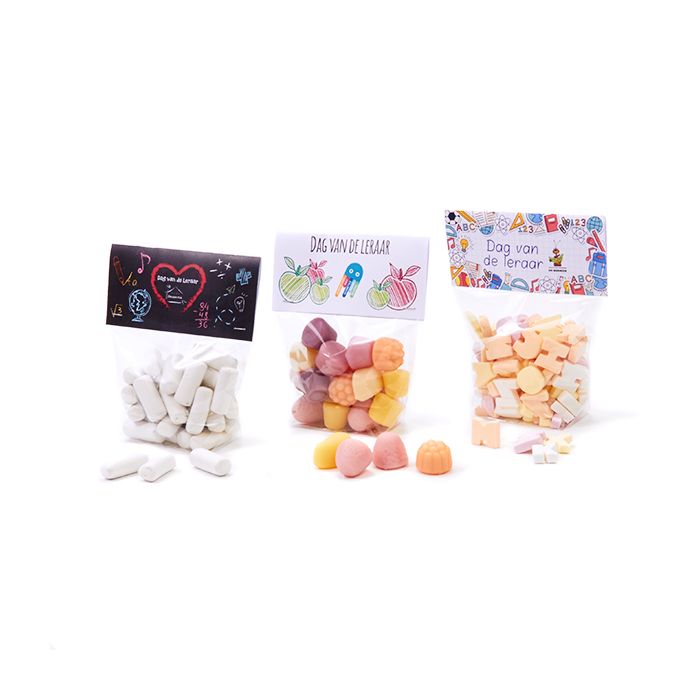 Zakje snoep voor de leraar