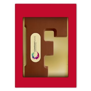 Chocoladeletter met logo F