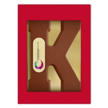 Chocoladeletter met logo k