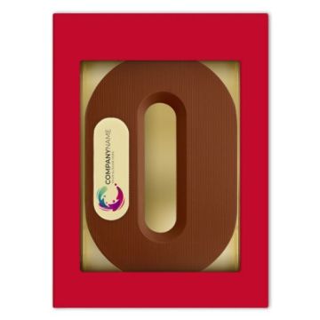 Chocoladeletter met logo O