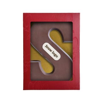 Chocoladeletter met logo S