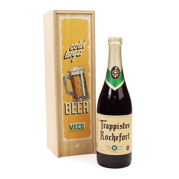 Bedrukte kist met speciaalbier