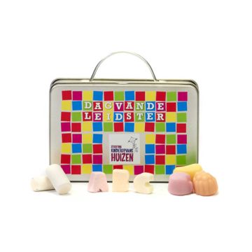 Koffertje met snoep voor de leidster