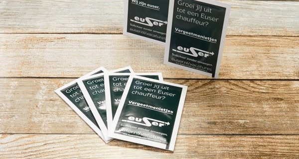 Zaadzakjes met eigen logo voor Euser