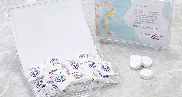 Koffertje met pepermunt voor Brabant Zorg